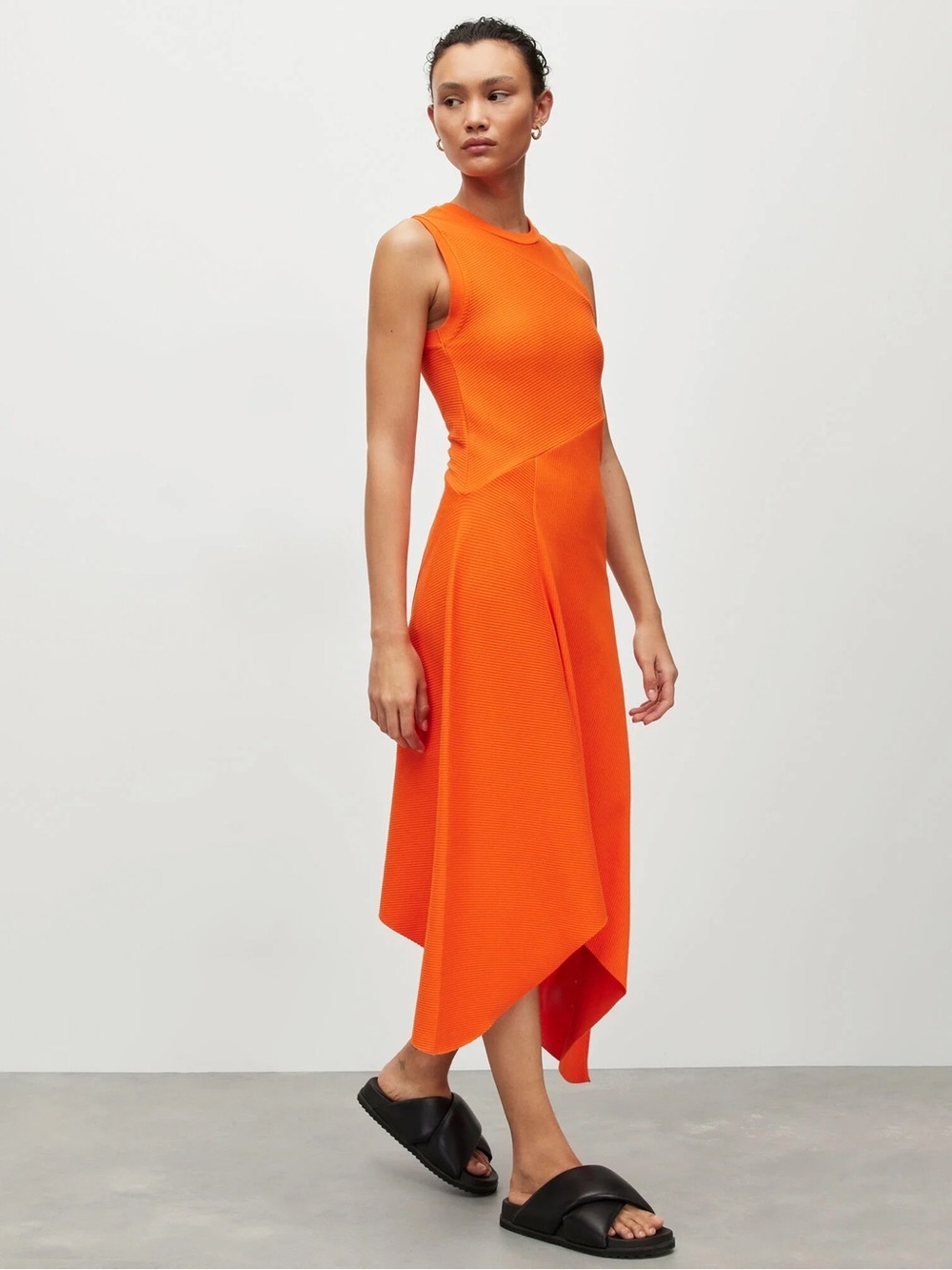 all saints asymmetrical dress | Dresses | All Saints Gia Midi Size Orange Size:US 14 / UK 18 / EU 44